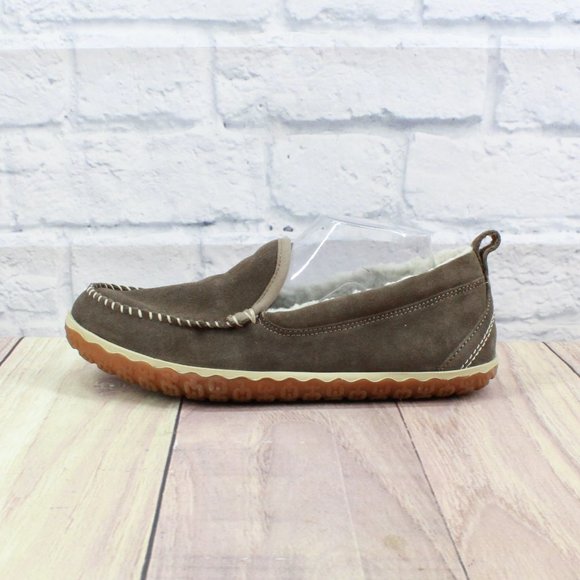 L.L. Bean Shoes - LL BEAN Gray Suede Shearling Lined Mountain Slipper Mocs Size 10 M